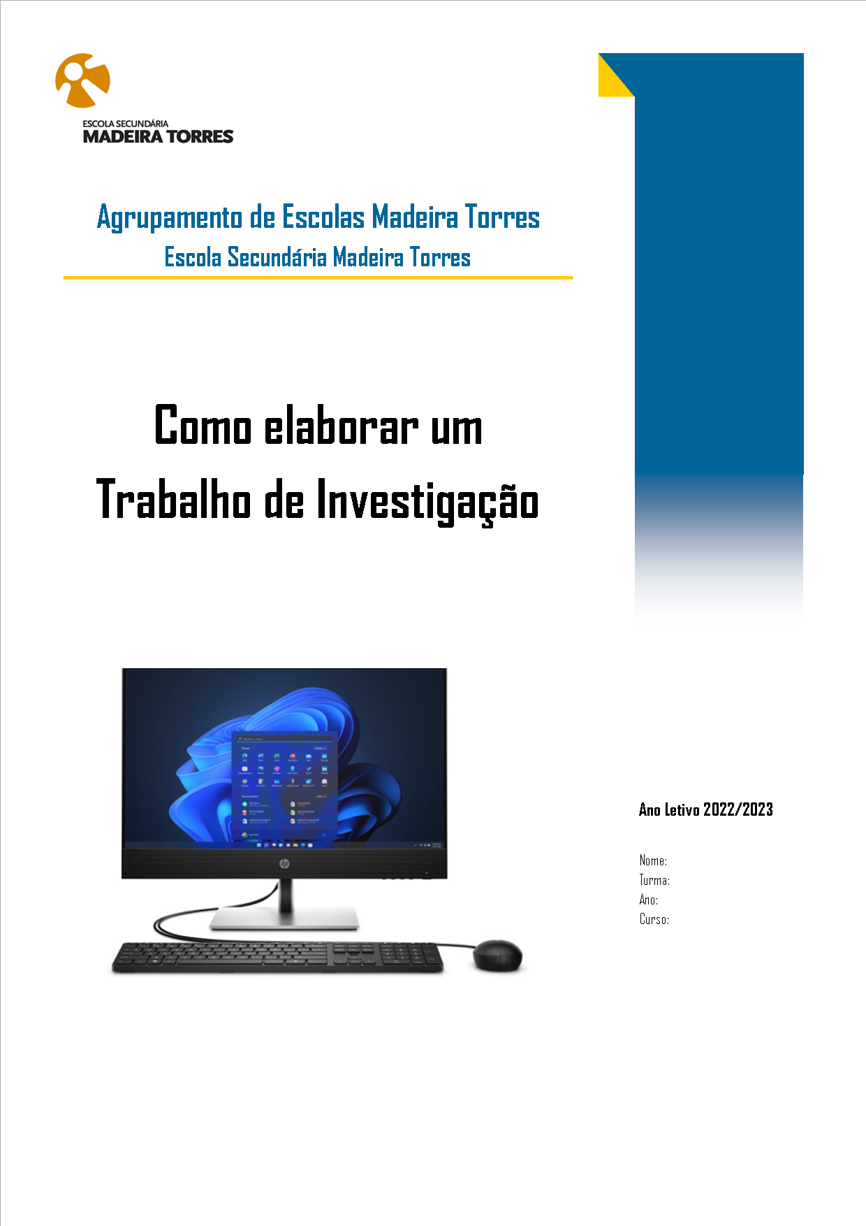 Exemplo de capa